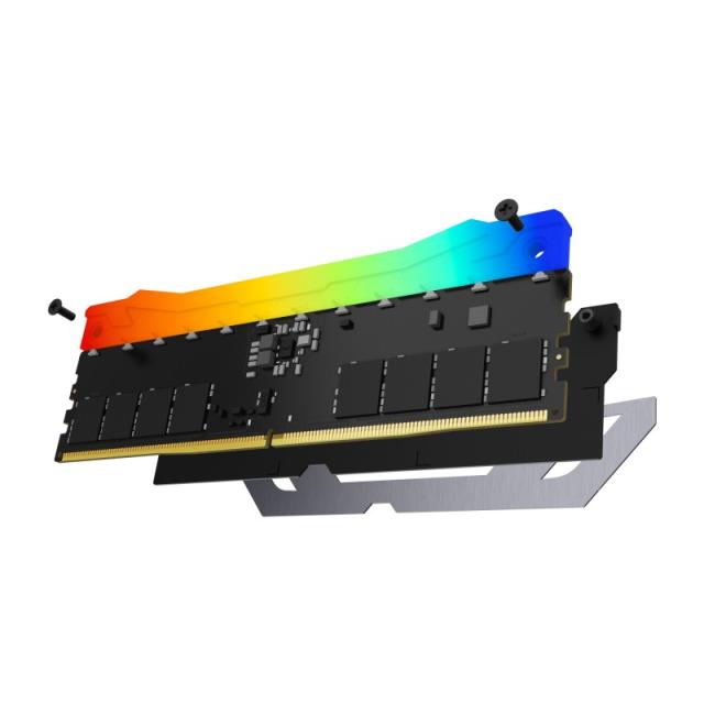 Kingston Technology - FURY 48GB 8400MT/s DDR5 CL40 CUDIMM (Kit de 2) Renegade RGB Silver XMP