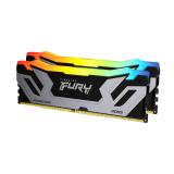 Kingston Technology - FURY 48GB 8400MT/s DDR5 CL40 CUDIMM (Kit de 2) Renegade RGB Silver XMP
