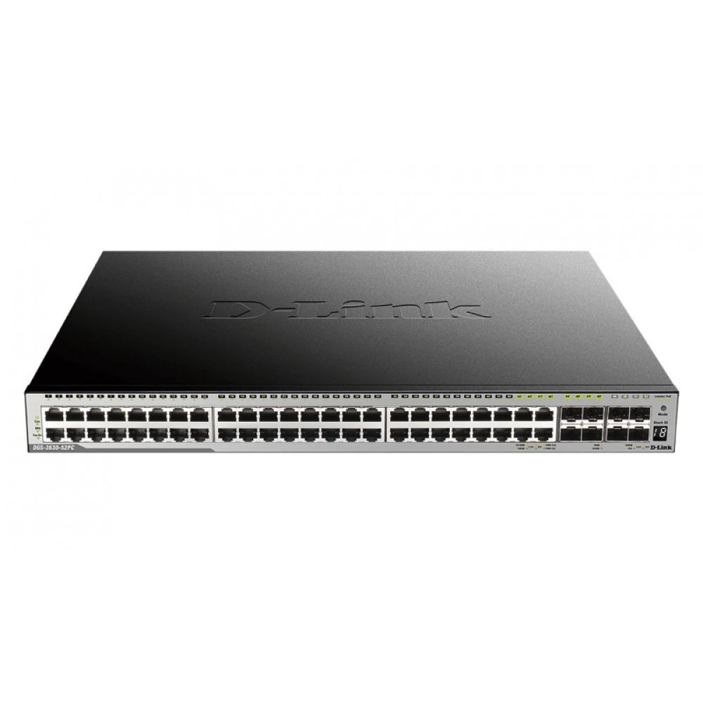 D-Link - DGS-3630-52TC/SI/E switch Gestionado L3 Gigabit Ethernet (10/100/1000) 1U Negro