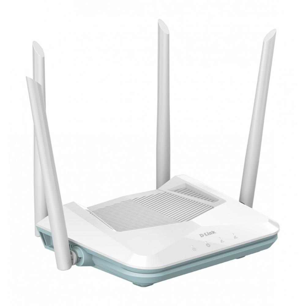 D-Link - EAGLE PRO AI AX1500 Smart Router router inalámbrico Gigabit Ethernet Doble banda (2,4 GHz / 5 GHz) Blanco