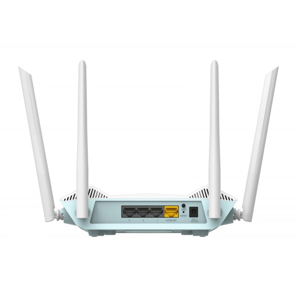 D-Link - EAGLE PRO AI AX1500 Smart Router router inalámbrico Gigabit Ethernet Doble banda (2,4 GHz / 5 GHz) Blanco