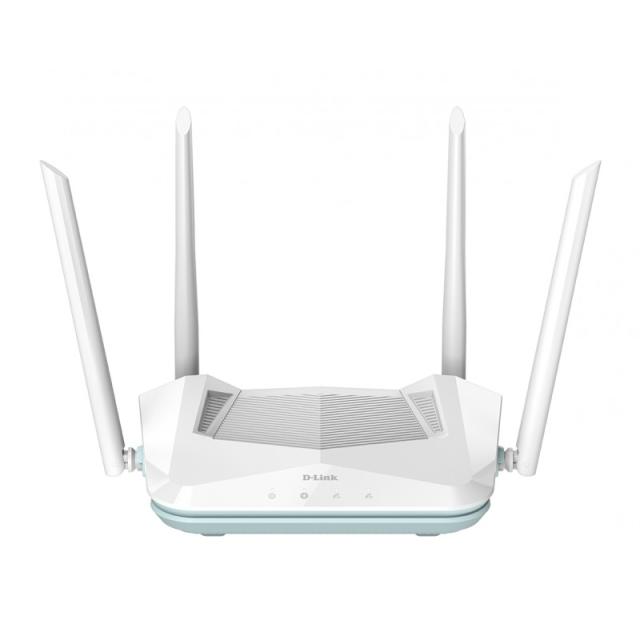 D-Link - EAGLE PRO AI AX1500 Smart Router router inalámbrico Gigabit Ethernet Doble banda (2,4 GHz / 5 GHz) Blanco