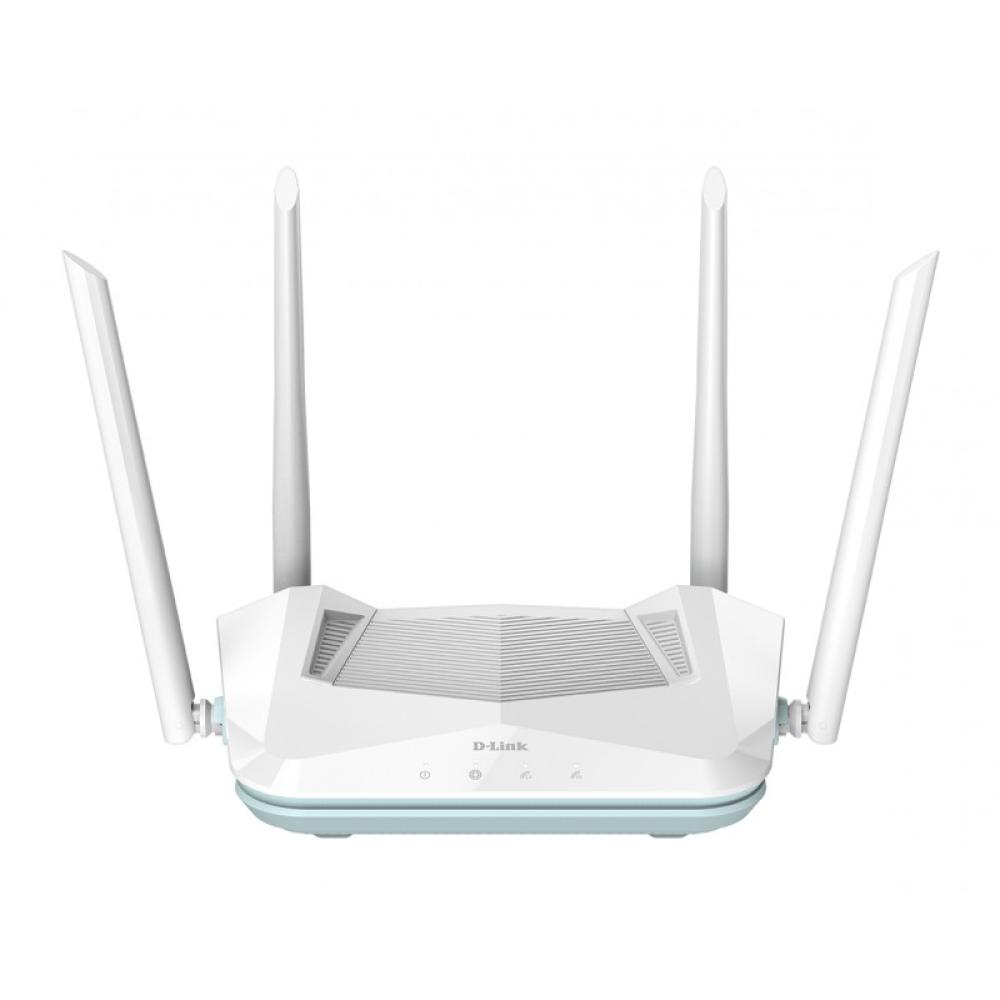 D-Link - EAGLE PRO AI AX1500 Smart Router router inalámbrico Gigabit Ethernet Doble banda (2,4 GHz / 5 GHz) Blanco
