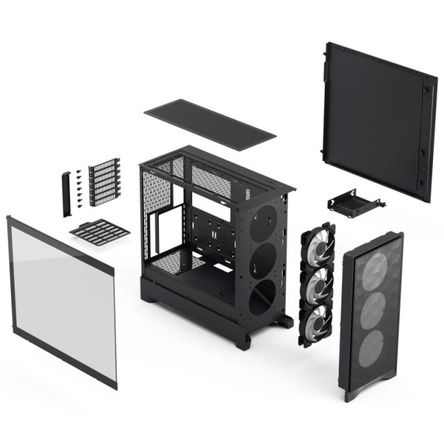 Fractal Design - Pop 2 Air Black TG RGB Midi Tower Negro