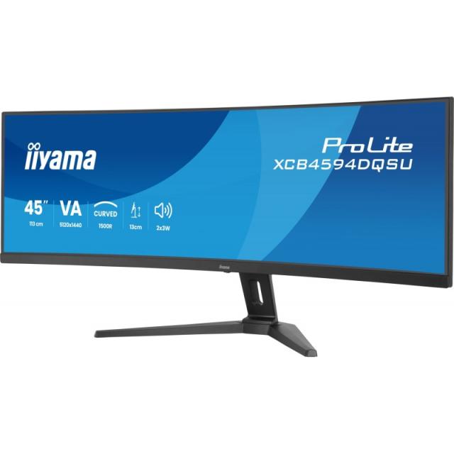 iiyama - ProLite XCB4594DQSU-B1 pantalla para PC 113 cm (44.5") 5120 x 1440 Pixeles Dual QHD LED Negro