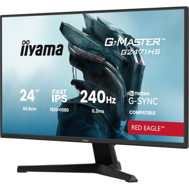 iiyama - G-MASTER G2471HS-B1 pantalla para PC 60,5 cm (23.8") 1920 x 1080 Pixeles Full HD Negro