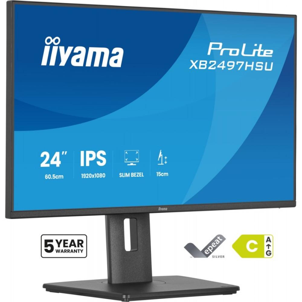 iiyama - ProLite XB2497HSU-B1 pantalla para PC 60,5 cm (23.8") 1920 x 1080 Pixeles Full HD LED Negro