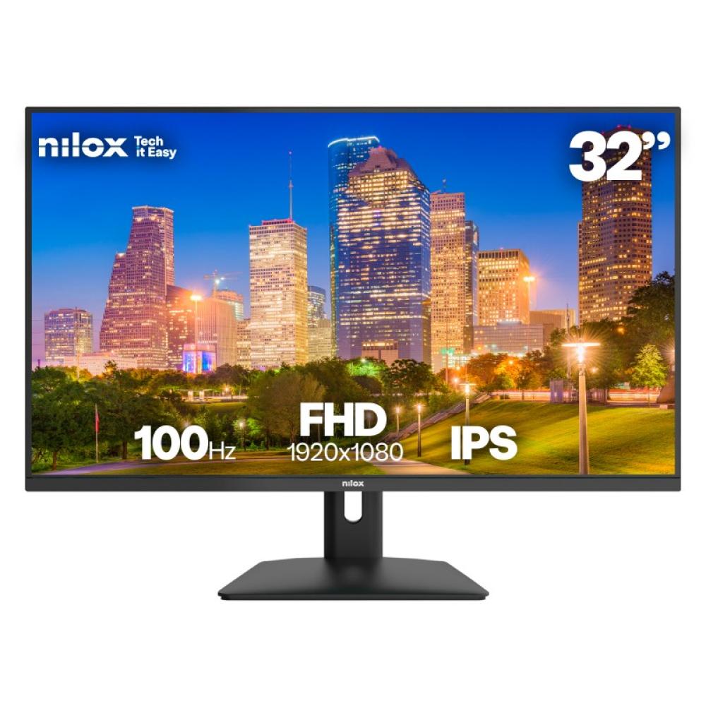 Nilox - MONITOR 32 IPS 4MS HDMI VGA 100HZ pantalla para PC 81,3 cm (32") 1920 x 1080 Pixeles Full HD LCD