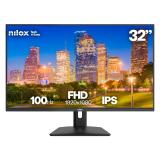 Nilox - MONITOR 32 IPS 4MS HDMI VGA 100HZ pantalla para PC 81,3 cm (32") 1920 x 1080 Pixeles Full HD LCD