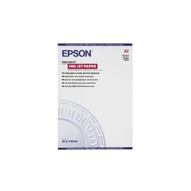 Epson - Photo Quality Ink Jet Paper, DIN A2, 102 g/m², 30 hojas