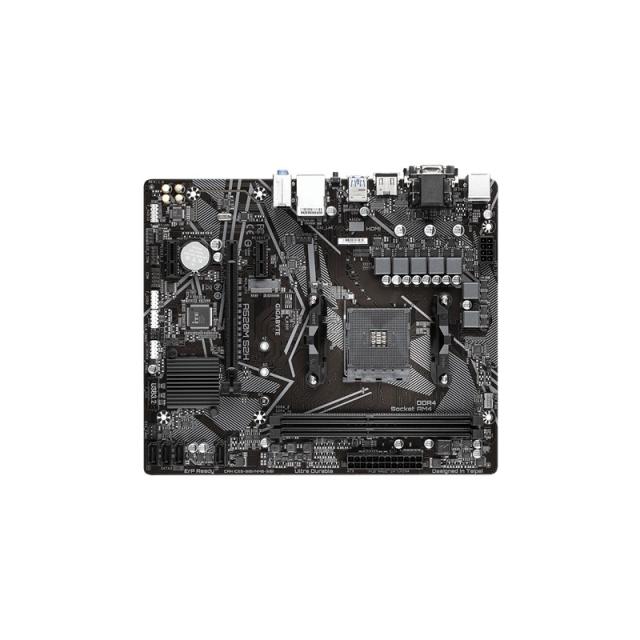 GIGABYTE - Placa base A520M S2H - Soporta CPUs AMD Ryzen serie 5000 AM4, VRM digital puro de 4+3 fases, hasta 5100MHz DDR4 (OC),