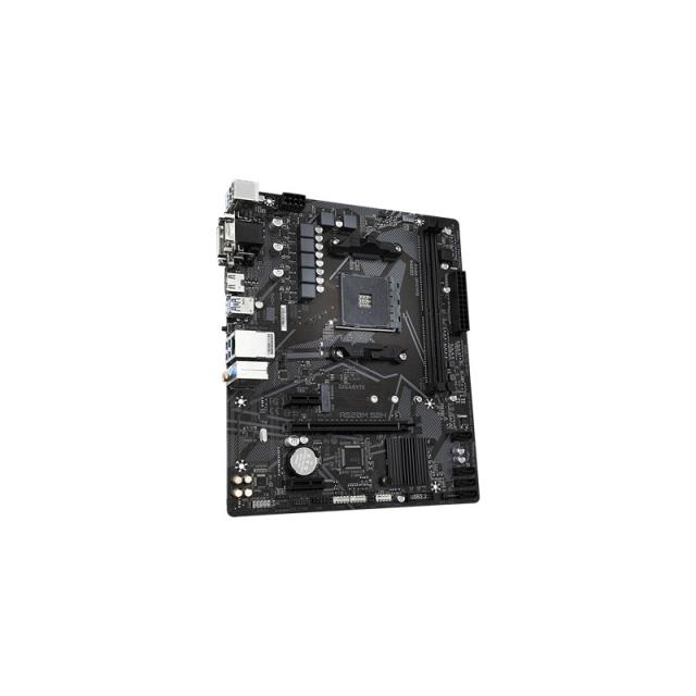 GIGABYTE - Placa base A520M S2H - Soporta CPUs AMD Ryzen serie 5000 AM4, VRM digital puro de 4+3 fases, hasta 5100MHz DDR4 (OC),