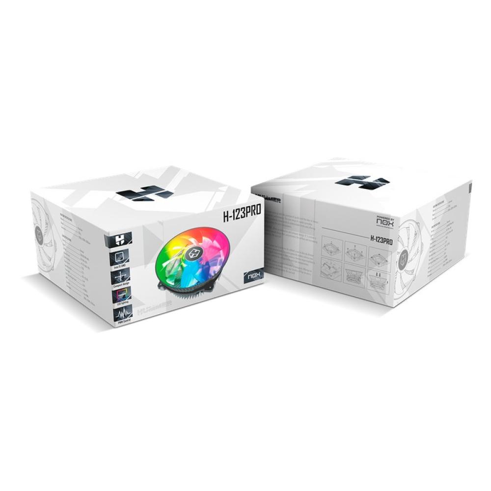 NOX - Hummer H-123 PRO Procesador Refrigerador de aire 12 cm Negro 1 pieza(s)