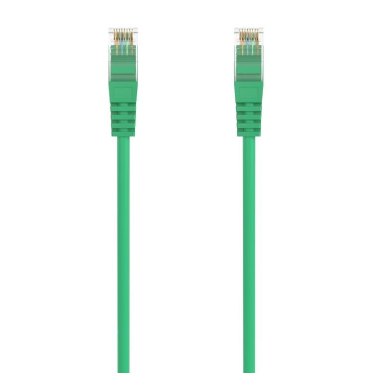 AISENS - Cable de Red Latiguillo RJ45 LSZH Cat.6A 500 Mhz UTP AWG24, Verde, 1.0M