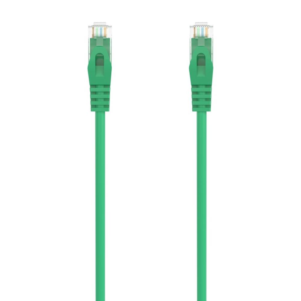 AISENS - Cable de Red Latiguillo RJ45 LSZH Cat.6A 500 Mhz UTP AWG24, Verde, 1.0M