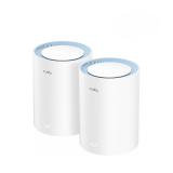 Cudy - M1200 2-PACK sistema Wi-Fi Mesh (Wi-Fi en malla) Doble banda (2,4 GHz / 5 GHz) Wi-Fi 5 (802.11ac) Blanco 1 Interno