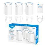 Cudy - M1200 3-PACK sistema Wi-Fi Mesh (Wi-Fi en malla) Doble banda (2,4 GHz / 5 GHz) Wi-Fi 5 (802.11ac) Blanco 1 Interno