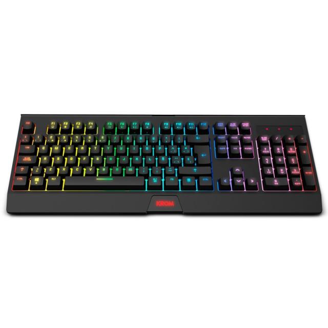 Krom - KABALA teclado Ratón incluido Juego RF inalámbrico QWERTY Español Negro