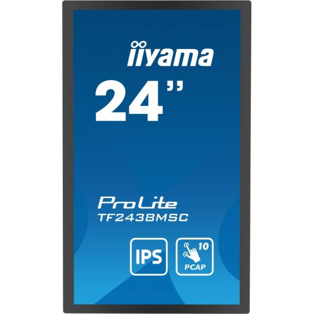 iiyama - TF2438MSC-B1 pantalla para PC 60,5 cm (23.8") 1920 x 1080 Pixeles Full HD LED Pantalla táctil Negro