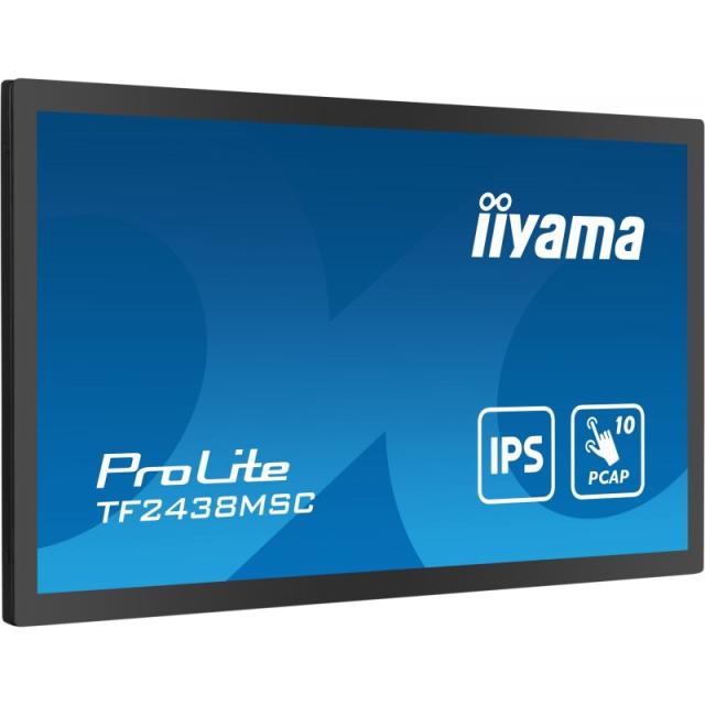 iiyama - TF2438MSC-B1 pantalla para PC 60,5 cm (23.8") 1920 x 1080 Pixeles Full HD LED Pantalla táctil Negro