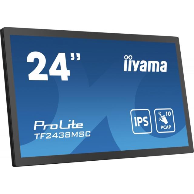 iiyama - TF2438MSC-B1 pantalla para PC 60,5 cm (23.8") 1920 x 1080 Pixeles Full HD LED Pantalla táctil Negro