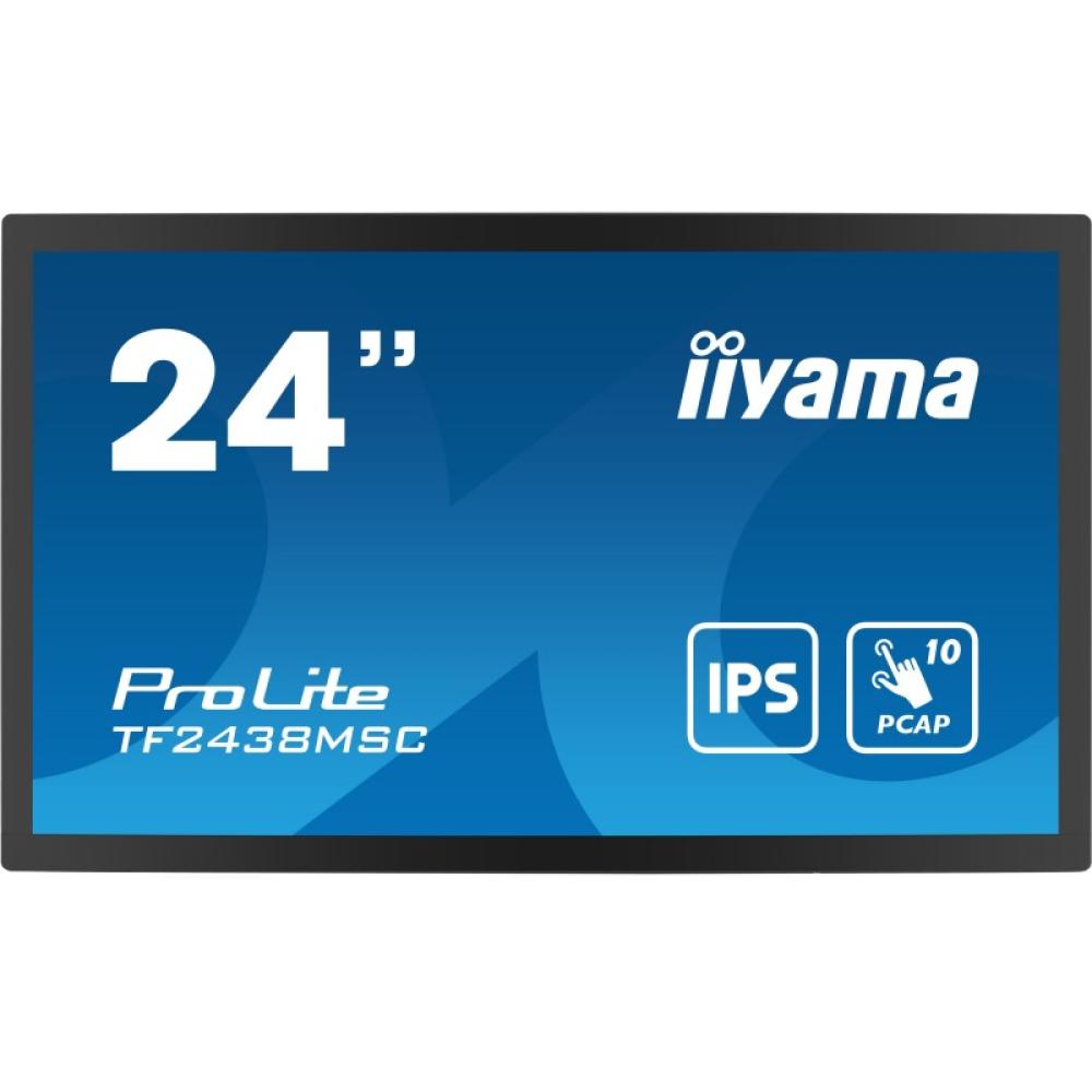 iiyama - TF2438MSC-B1 pantalla para PC 60,5 cm (23.8") 1920 x 1080 Pixeles Full HD LED Pantalla táctil Negro