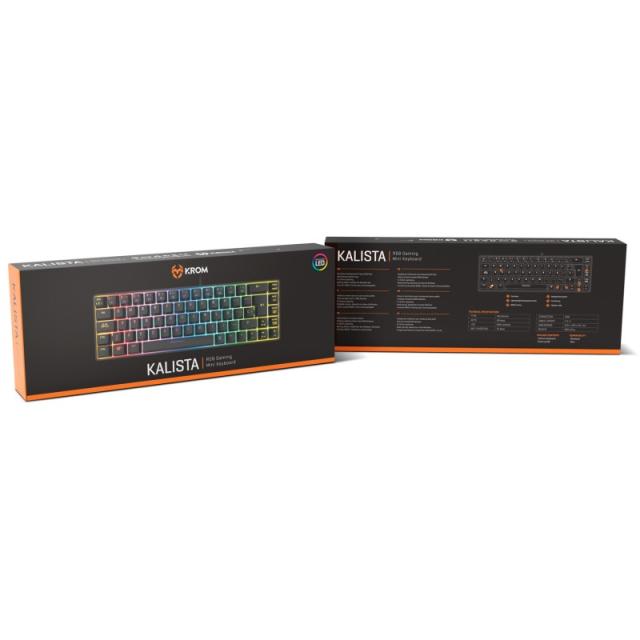 Krom - Kalista teclado Juego USB Negro