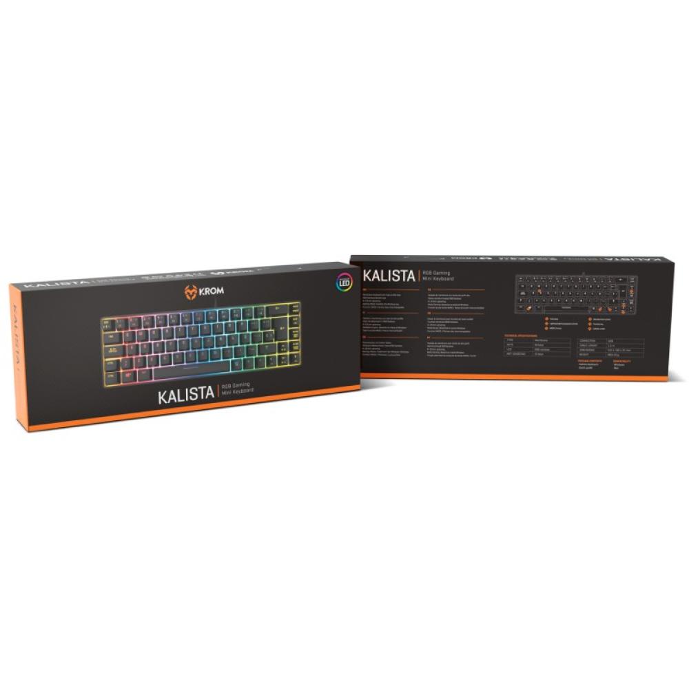 Krom - Kalista teclado Juego USB Negro