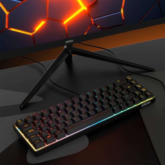Krom - Kalista teclado Juego USB Negro