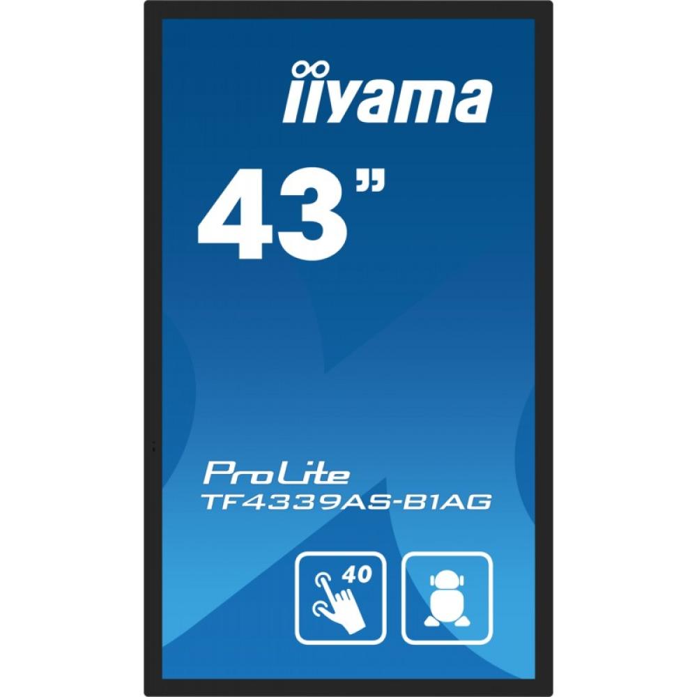 iiyama - TF4339AS-B1AG pantalla para PC 108 cm (42.5") 3840 x 2160 Pixeles 4K Ultra HD LED Pantalla táctil Negro