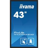 iiyama - TF4339AS-B1AG pantalla para PC 108 cm (42.5") 3840 x 2160 Pixeles 4K Ultra HD LED Pantalla táctil Negro