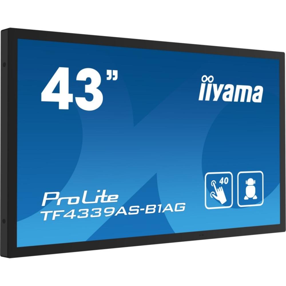 iiyama - TF4339AS-B1AG pantalla para PC 108 cm (42.5") 3840 x 2160 Pixeles 4K Ultra HD LED Pantalla táctil Negro