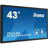 iiyama - TF4339AS-B1AG pantalla para PC 108 cm (42.5") 3840 x 2160 Pixeles 4K Ultra HD LED Pantalla táctil Negro