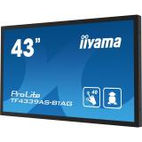 iiyama - TF4339AS-B1AG pantalla para PC 108 cm (42.5") 3840 x 2160 Pixeles 4K Ultra HD LED Pantalla táctil Negro