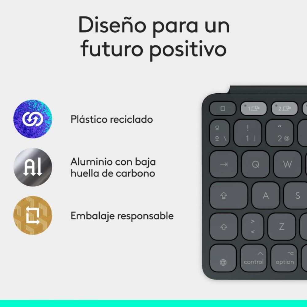 Logitech - Keys-To-Go 2, teclado inalámbrico portátil para iPad con tapa integrada, estilizado y compacto, para iPad, iPhone, Ma