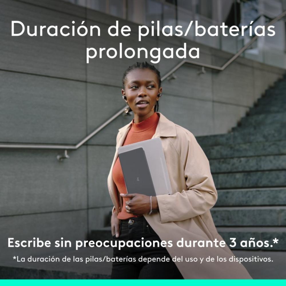 Logitech - Keys-To-Go 2, teclado inalámbrico portátil para iPad con tapa integrada, estilizado y compacto, para iPad, iPhone, Ma