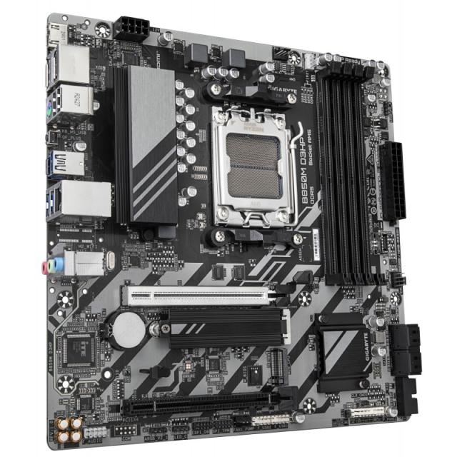 GIGABYTE - B850M D3HP Placa Base - Procesadores AMD Ryzen Serie 9000, 5+2+2 fases VRM digitales, hasta 8200MHz DDR5 (OC), 1xPCIe