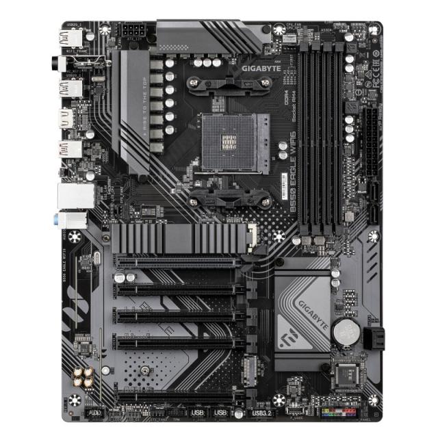GIGABYTE - B550 EAGLE WIFI6 Placa base - Procesadores AMD Ryzen serie 5000 G, VRM de 10+3+1 fases, hasta 3200 MHz DDR4, 1xPCIe 4