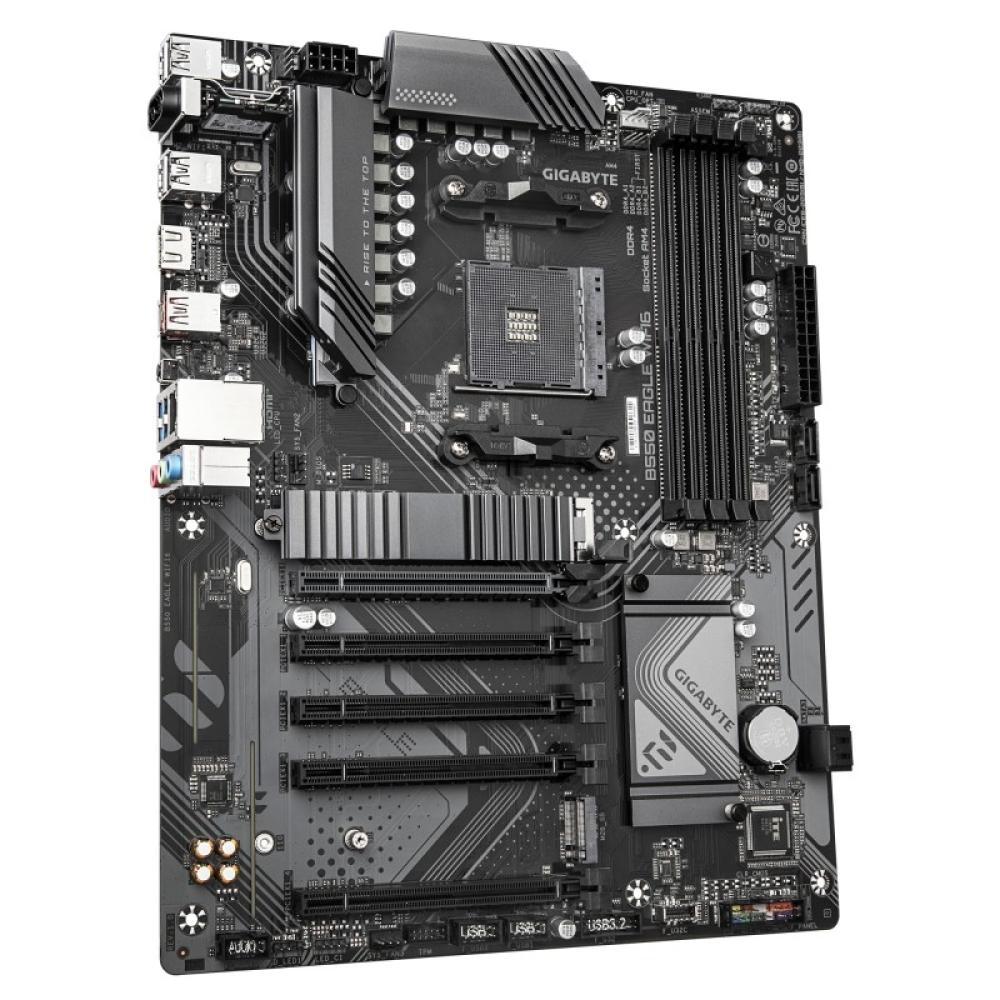 GIGABYTE - B550 EAGLE WIFI6 Placa base - Procesadores AMD Ryzen serie 5000 G, VRM de 10+3+1 fases, hasta 3200 MHz DDR4, 1xPCIe 4