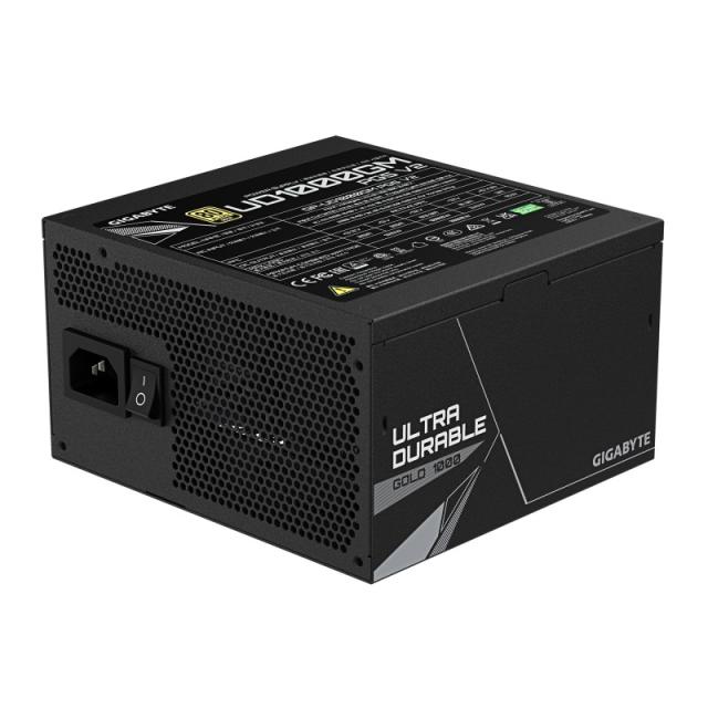 GIGABYTE - UD1000GM PG5 V2 Fuente de Alimentación – PCIe Gen 5.1, 80 PLUS Gold, Diseño completamente modular, Ventilador de 120