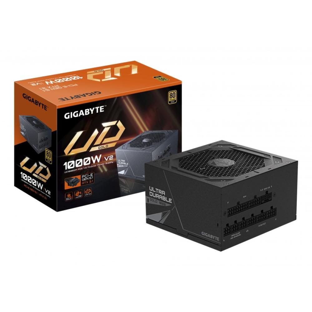 GIGABYTE - UD1000GM PG5 V2 Fuente de Alimentación – PCIe Gen 5.1, 80 PLUS Gold, Diseño completamente modular, Ventilador de 120