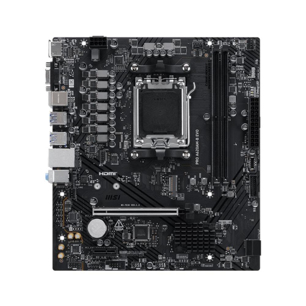 MSI - PRO A620AM-B EVO placa base AMD A620A Zócalo AM5 ATX