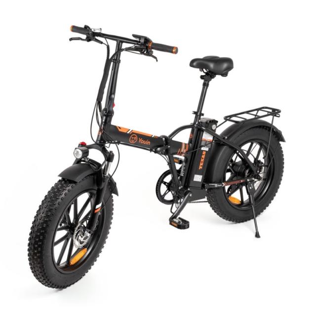 Youin - BK1201 bicicleta eléctrica Negro, Naranja Aluminio 20 50,8 cm (20") 27 kg