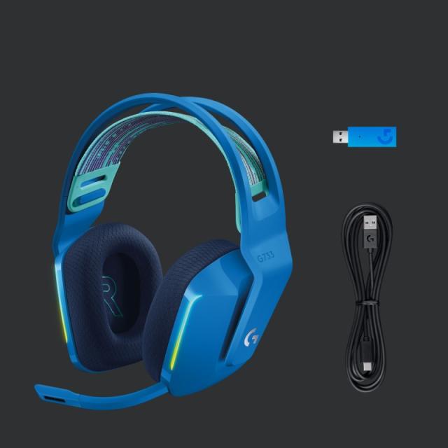 Logitech G - 981-000943 auricular y casco Auriculares Inalámbrico Diadema Juego Azul