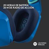 Logitech G - 981-000943 auricular y casco Auriculares Inalámbrico Diadema Juego Azul