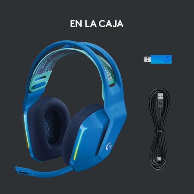 Logitech G - 981-000943 auricular y casco Auriculares Inalámbrico Diadema Juego Azul