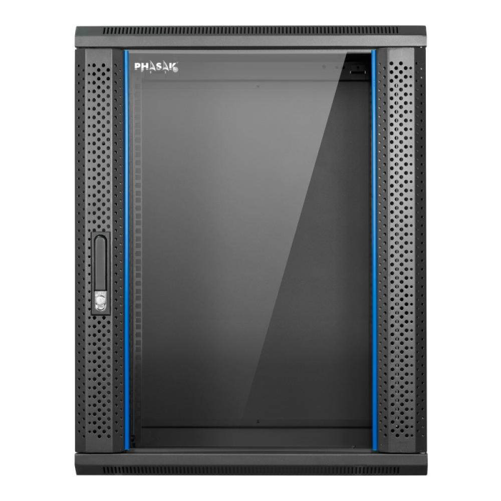 Phasak - PHO 2216D armario rack 16U Bastidor de pared Negro