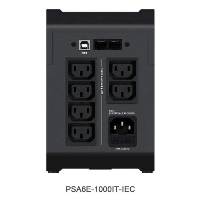 Vertiv - PSA6E-1000IT-IEC sistema de alimentación ininterrumpida (UPS) Línea interactiva 1 kVA 525 W 6 salidas AC