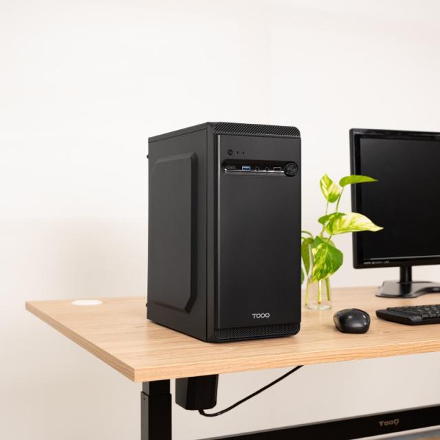 TooQ - Caja Minitorre Micro-ATX “DODEKA ULTRA” Negra