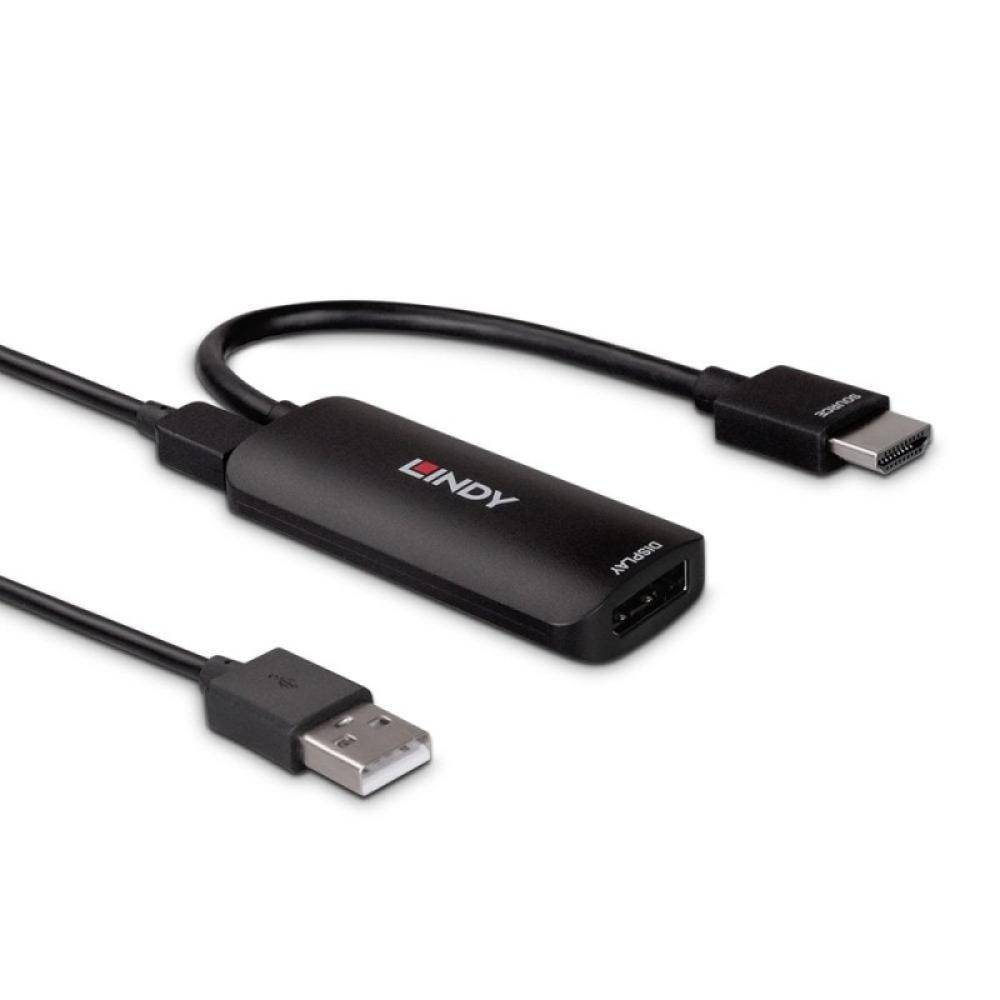 Lindy - 38329 adaptador de cable de vídeo 0,157 m HDMI tipo A (Estándar) DisplayPort Negro